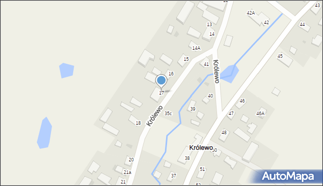 Królewo, Królewo, 17, mapa Królewo