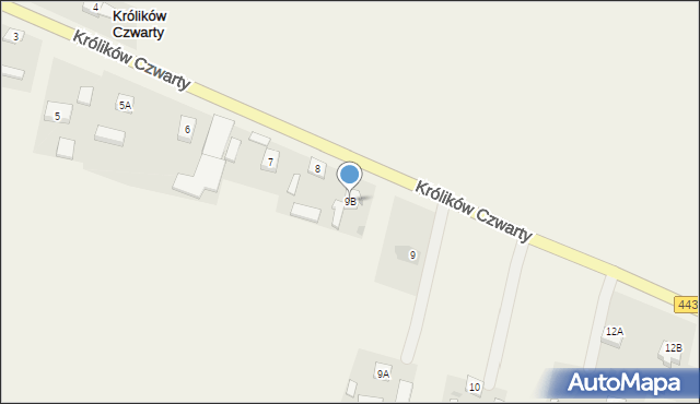 Królików Czwarty, Królików Czwarty, 9B, mapa Królików Czwarty