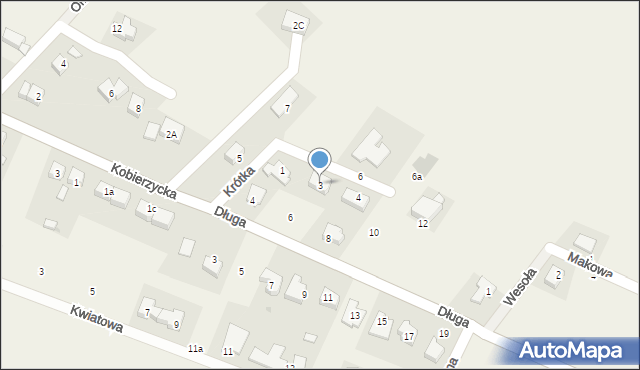 Królikowice, Krótka, 3, mapa Królikowice