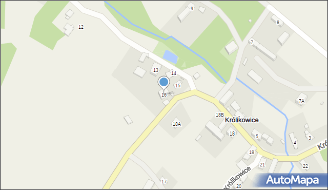 Królikowice, Królikowice, 16, mapa Królikowice