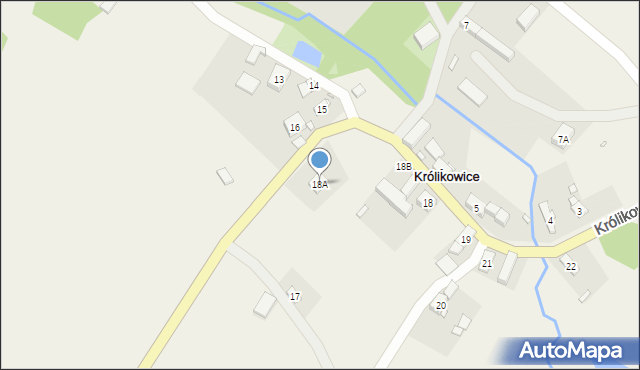 Królikowice, Królikowice, 18A, mapa Królikowice