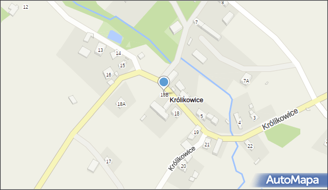 Królikowice, Królikowice, 18B, mapa Królikowice