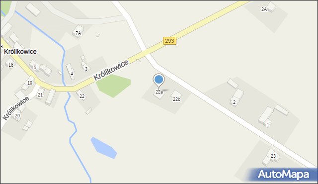 Królikowice, Królikowice, 22a, mapa Królikowice