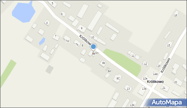Królikowo, Królikowo, 8a, mapa Królikowo