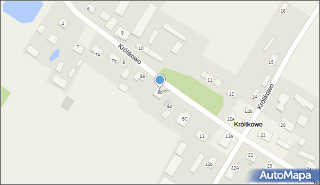 Królikowo, Królikowo, 8b, mapa Królikowo