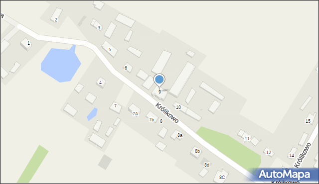 Królikowo, Królikowo, 9, mapa Królikowo