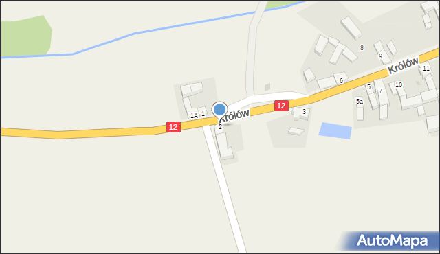 Królów, Królów, 2, mapa Królów