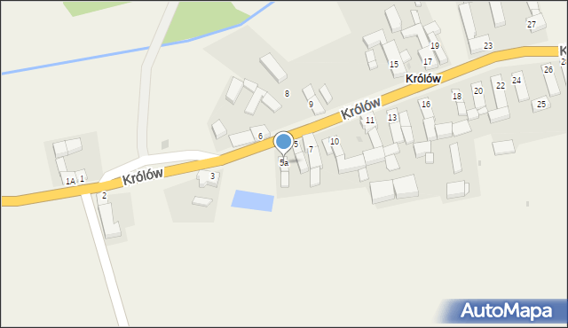 Królów, Królów, 5a, mapa Królów