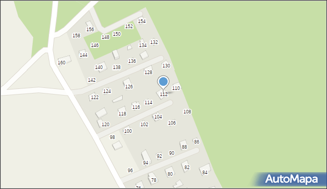 Królowy Most, Królowy Most, 112, mapa Królowy Most