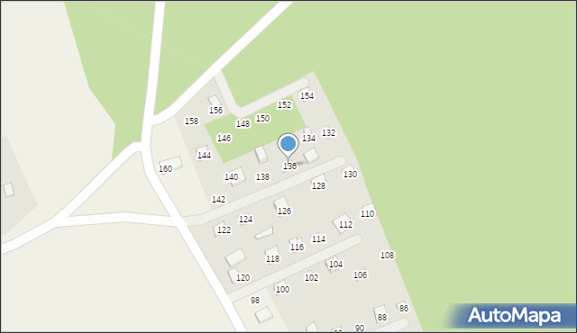 Królowy Most, Królowy Most, 136, mapa Królowy Most