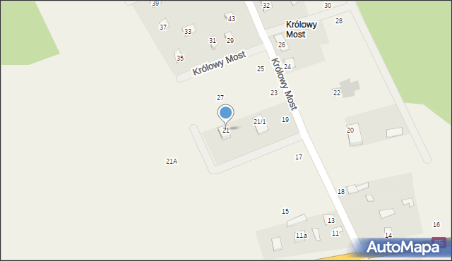 Królowy Most, Królowy Most, 21, mapa Królowy Most