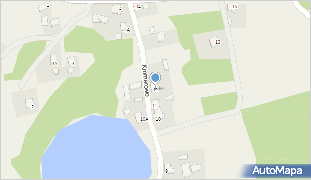 Kromerowo, Kromerowo, 12, mapa Kromerowo