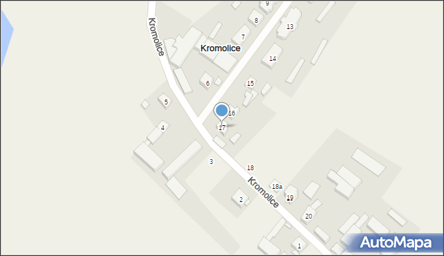 Kromolice, Kromolice, 17, mapa Kromolice