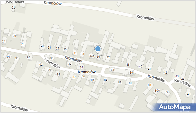 Kromołów, Kromołów, 36, mapa Kromołów