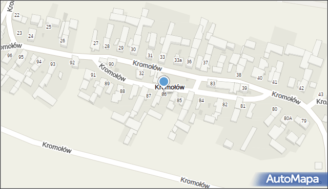 Kromołów, Kromołów, 86, mapa Kromołów