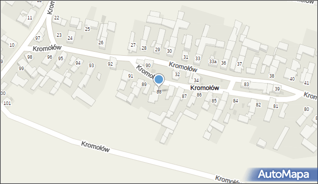 Kromołów, Kromołów, 88, mapa Kromołów