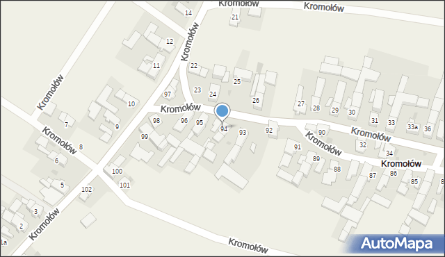 Kromołów, Kromołów, 94, mapa Kromołów