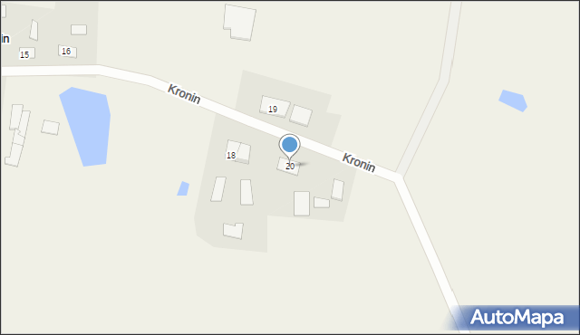 Kronin, Kronin, 20, mapa Kronin