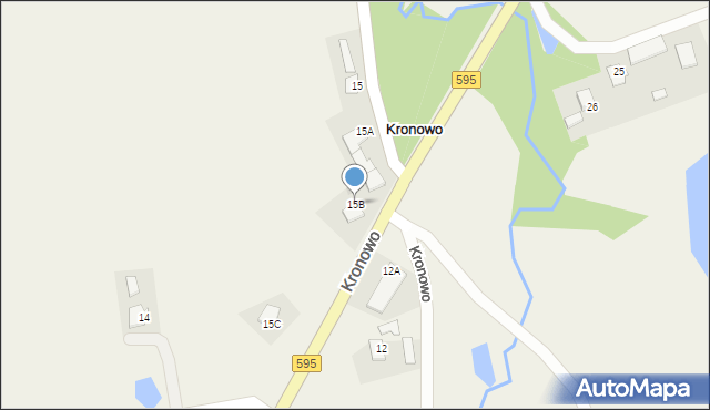 Kronowo, Kronowo, 15B, mapa Kronowo
