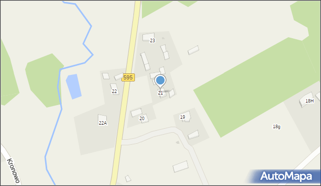 Kronowo, Kronowo, 21, mapa Kronowo