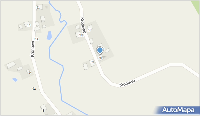 Kronowo, Kronowo, 28, mapa Kronowo