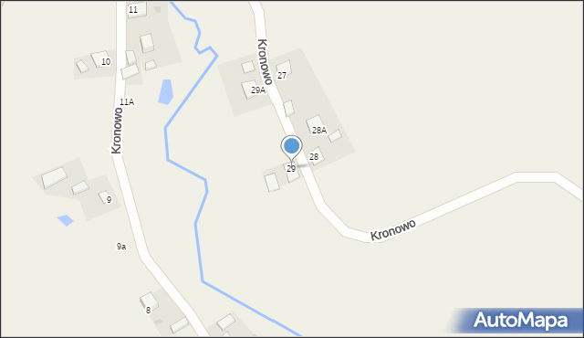 Kronowo, Kronowo, 29, mapa Kronowo