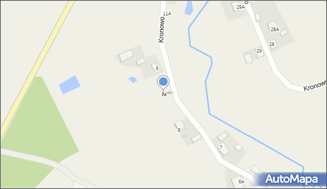 Kronowo, Kronowo, 9a, mapa Kronowo