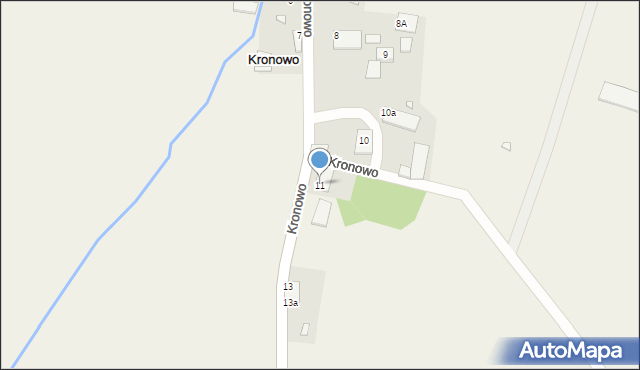 Kronowo, Kronowo, 11, mapa Kronowo