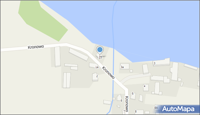 Kronowo, Kronowo, 15, mapa Kronowo
