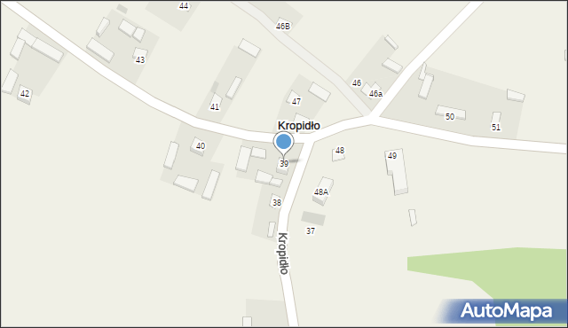 Kropidło, Kropidło, 39, mapa Kropidło