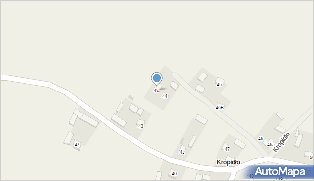 Kropidło, Kropidło, 45A, mapa Kropidło