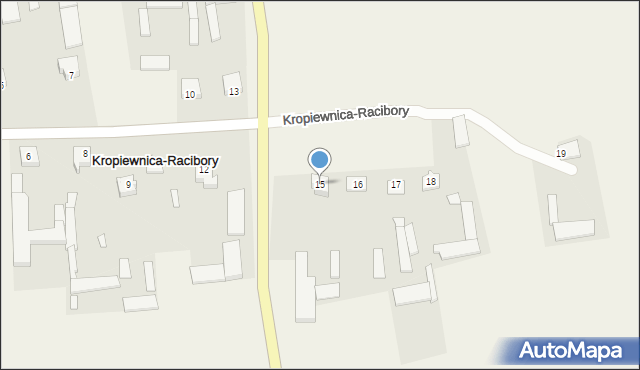 Kropiewnica-Racibory, Kropiewnica-Racibory, 15, mapa Kropiewnica-Racibory