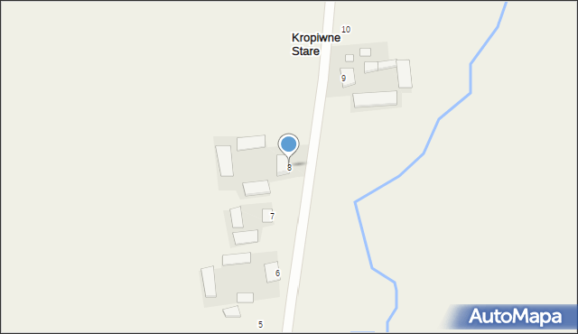 Kropiwne Stare, Kropiwne Stare, 8, mapa Kropiwne Stare