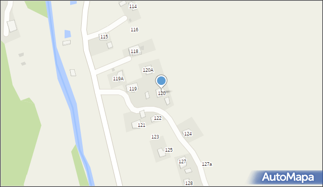 Krościenko, Krościenko, 120, mapa Krościenko