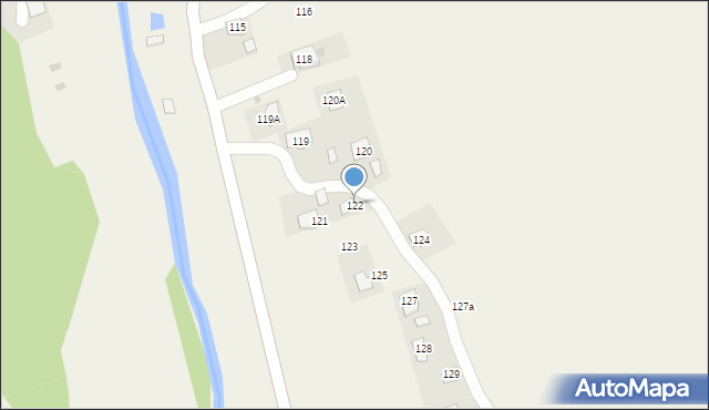 Krościenko, Krościenko, 122, mapa Krościenko