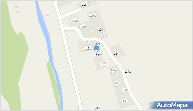 Krościenko, Krościenko, 123, mapa Krościenko