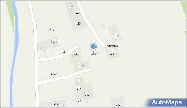 Krościenko, Krościenko, 135, mapa Krościenko