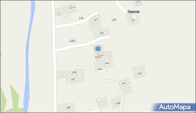 Krościenko, Krościenko, 141a, mapa Krościenko