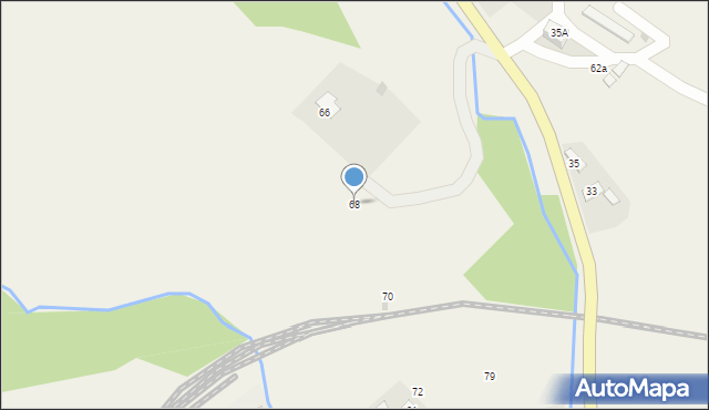 Krościenko, Krościenko, 68, mapa Krościenko