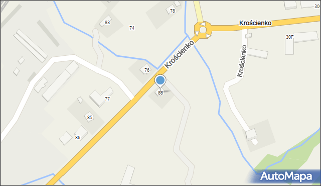 Krościenko, Krościenko, 88, mapa Krościenko