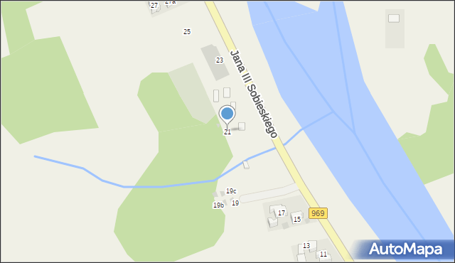 Krościenko nad Dunajcem, Króla Jana III Sobieskiego, 21, mapa Krościenko nad Dunajcem