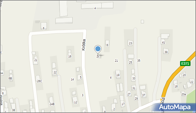 Krościenko Wyżne, Krótka, 2c, mapa Krościenko Wyżne