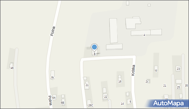 Krościenko Wyżne, Krótka, 6, mapa Krościenko Wyżne