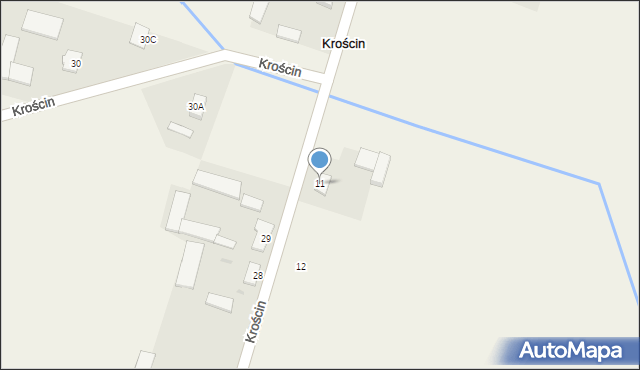 Krościn, Krościn, 11, mapa Krościn