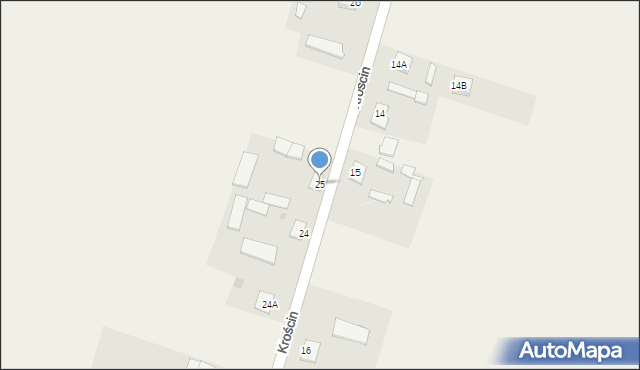 Krościn, Krościn, 25, mapa Krościn