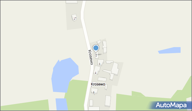 Krosewo, Krosewo, 2, mapa Krosewo