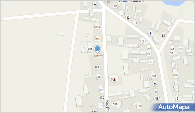 Krosin, Krosin, 86B, mapa Krosin