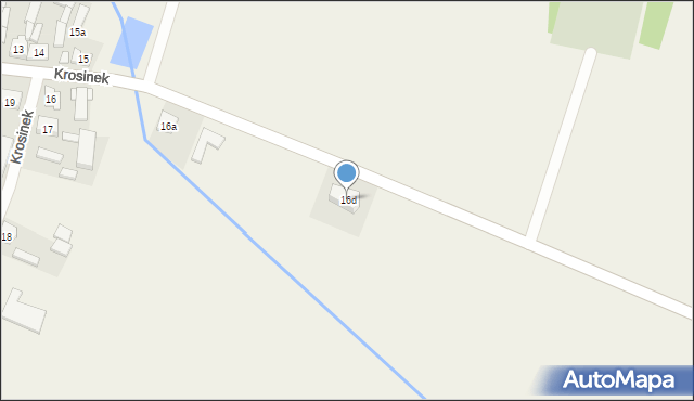 Krosinek, Krosinek, 16d, mapa Krosinek