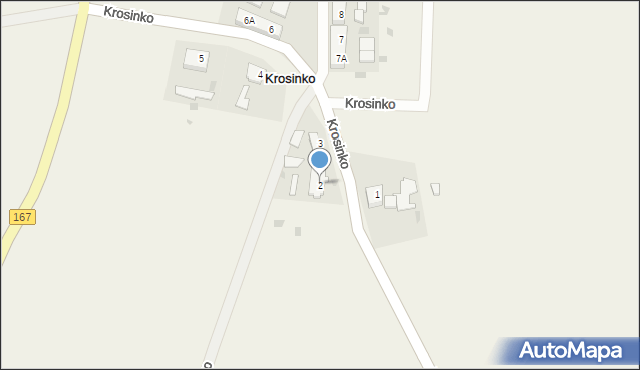 Krosinko, Krosinko, 2, mapa Krosinko