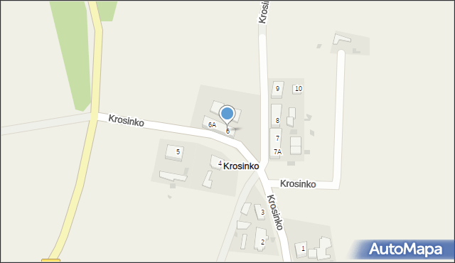 Krosinko, Krosinko, 6, mapa Krosinko